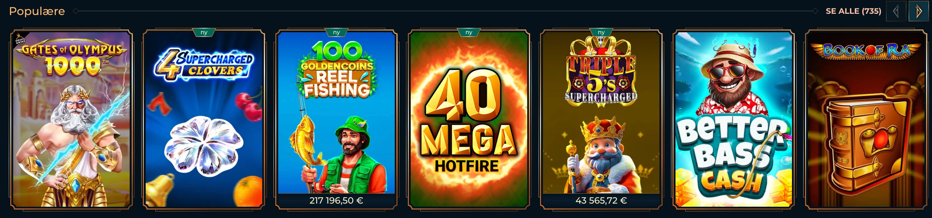 Monsterwin game selection